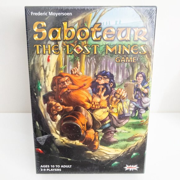 Saboteur The Lost Mines Board Game Dwarves Cards Ages 10+ 3-9 Players New Sealed - Picture 1 of 3